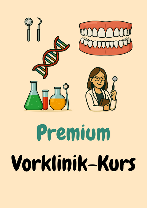 Vorklinik Zahnmedizin Premium – 7 Kurse + Terminologie fürs Z1