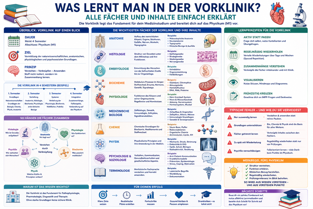 Was lernt man in der Vorklinik