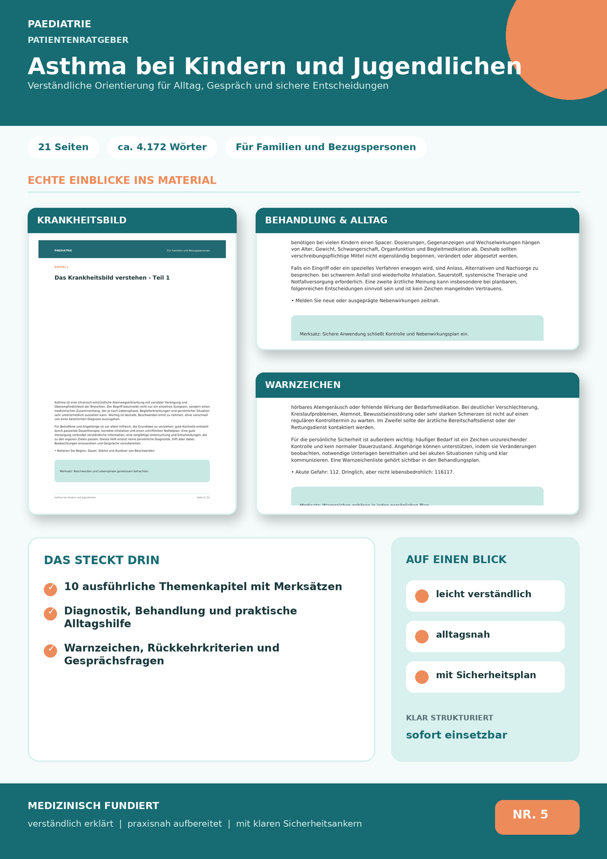 Asthma bei Kindern und Jugendlichen – Inhalation, Aktionsplan und Alltag