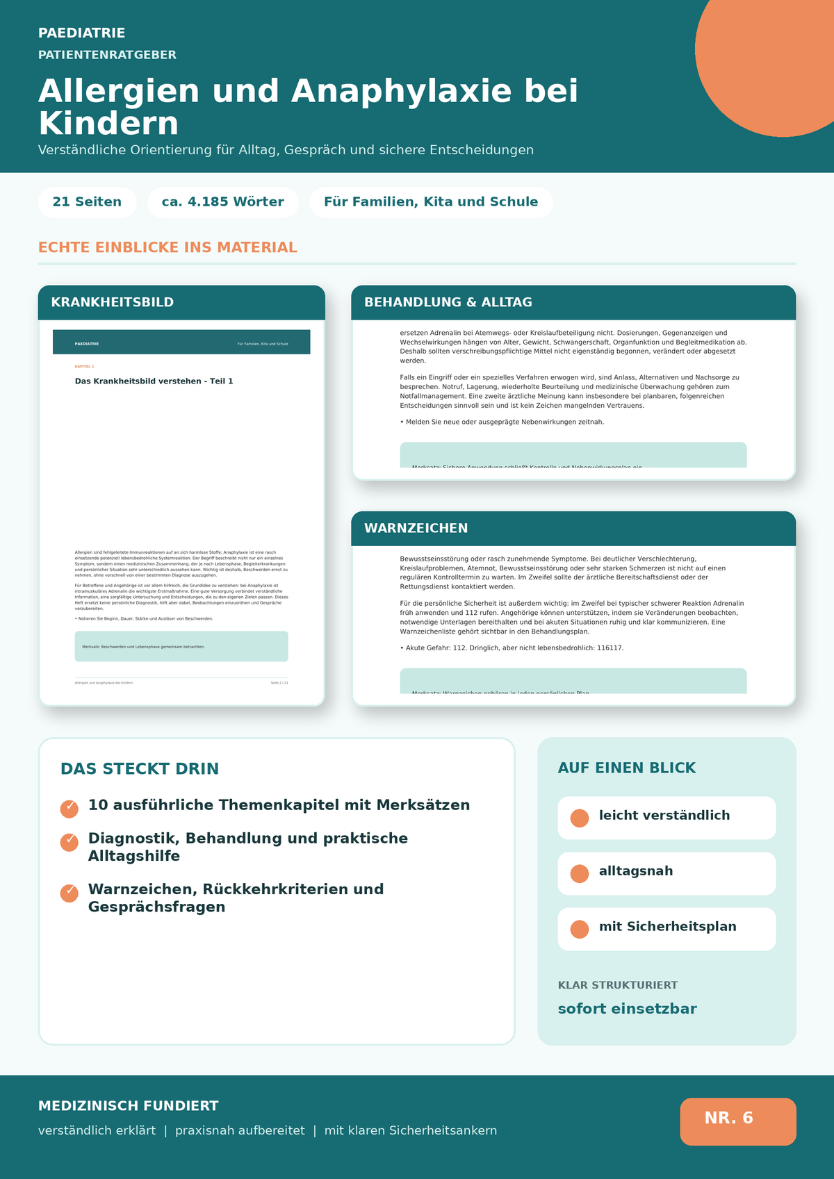 Allergien und Anaphylaxie bei Kindern – Notfallplan für Familie, Kita und Schule