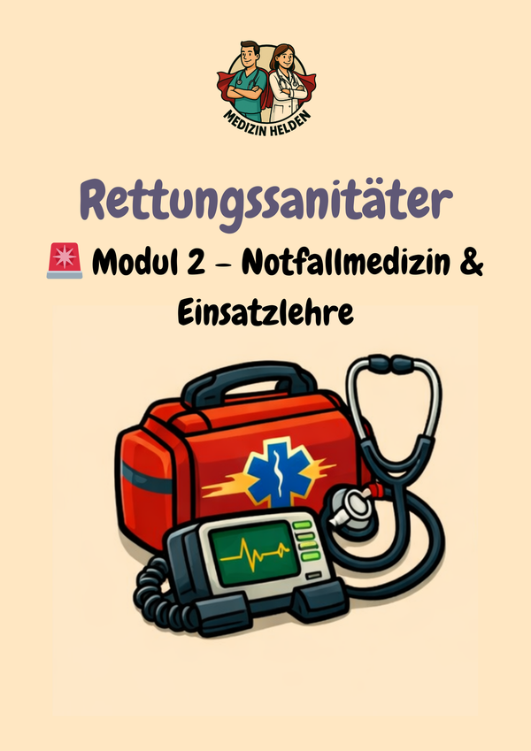 Modul 2: Notfallmedizin & Einsatzlehre für Rettungssanitäter – strukturiert handeln im Einsatz