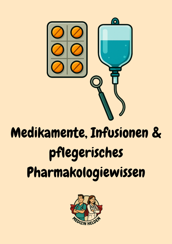 Medikamente, Infusionen und pflegerisches Pharmakologiewissen – Dein verlässlicher Begleiter durch Ausbildung und Klinikalltag