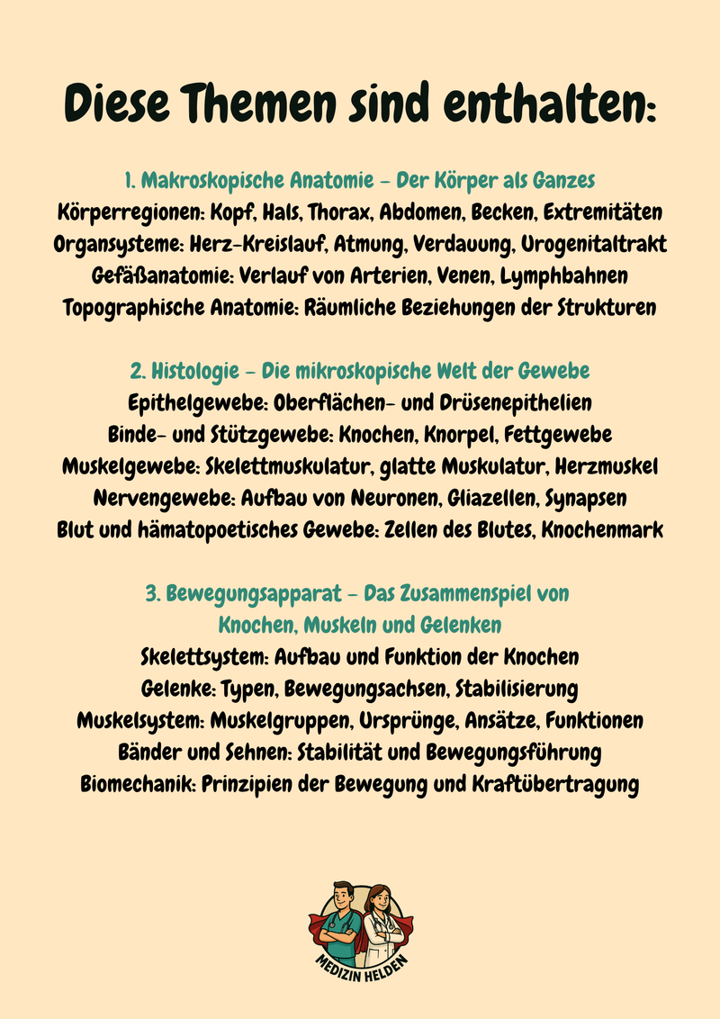 Anatomie Komplettkurs Medizin – Bewegungsapparat, Innere Organe & Neuroanatomie Bild 2