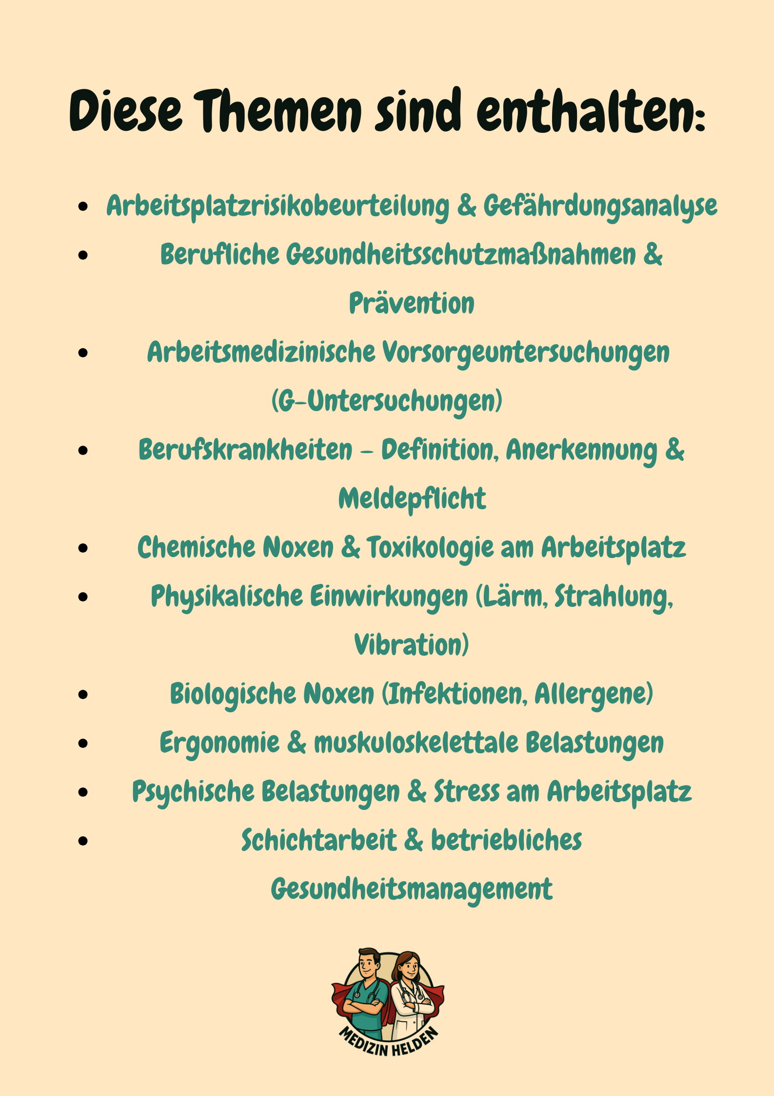 Arbeits- & Sozialmedizin – Klinikkurs für das Medizinstudium