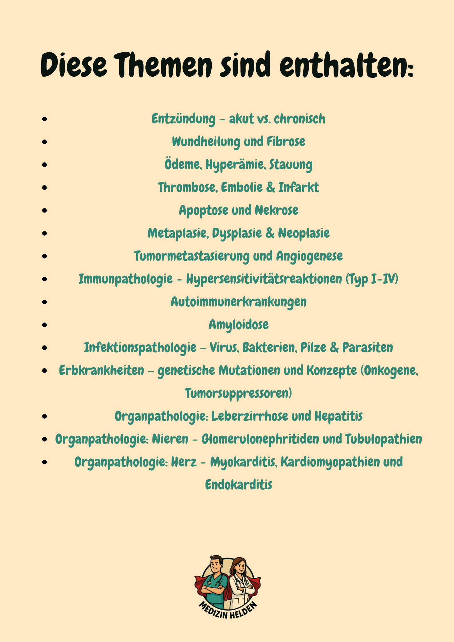 Pathologie – Klinikkurs für das Medizinstudium