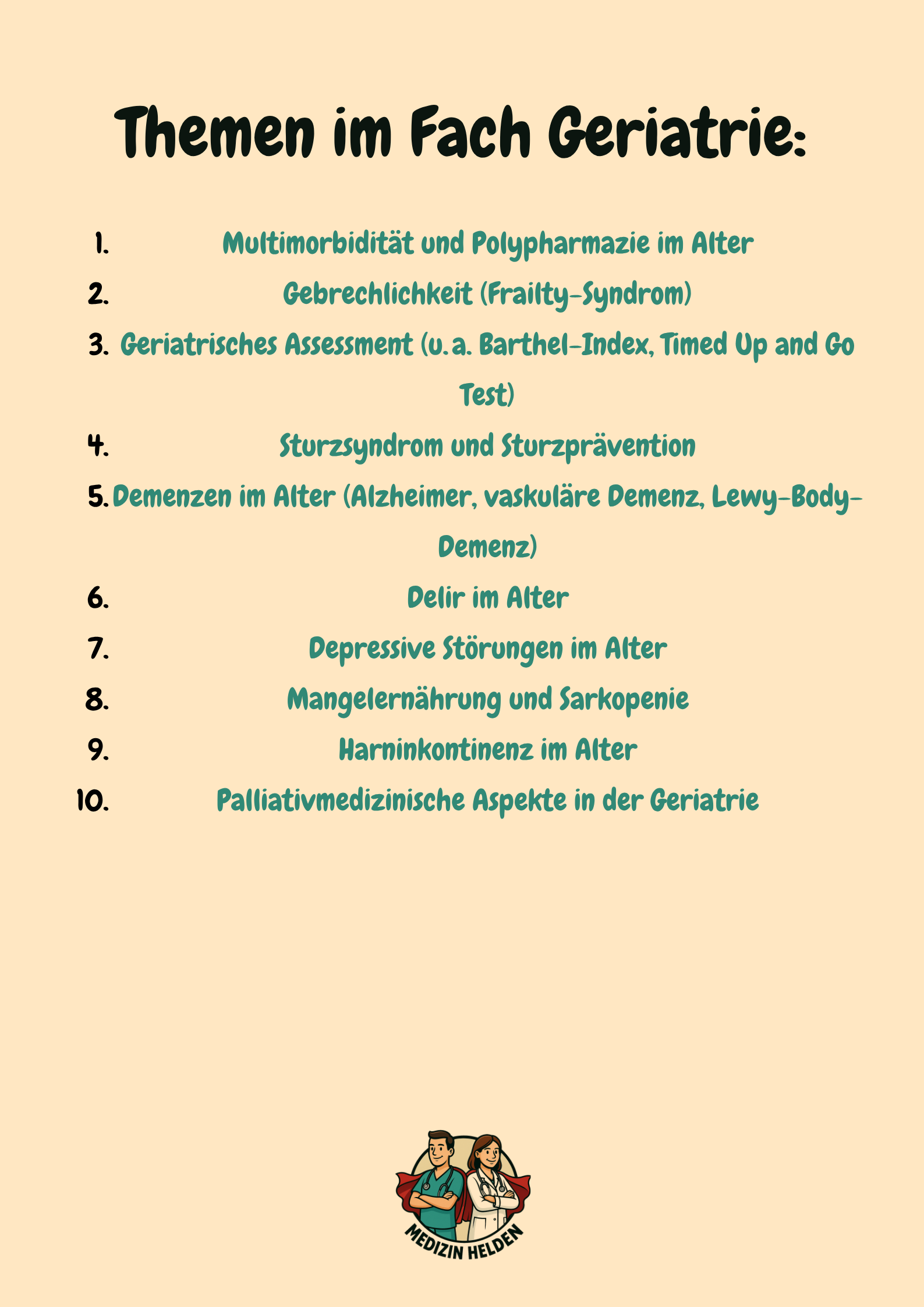 Geriatrie – Dein kompletter Klinik-Kurs