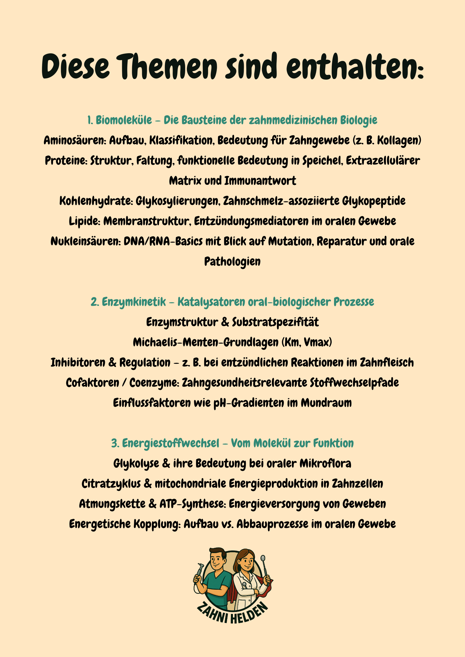 Biochemie Komplettkurs Zahnmedizin – Sicher durchs Z1