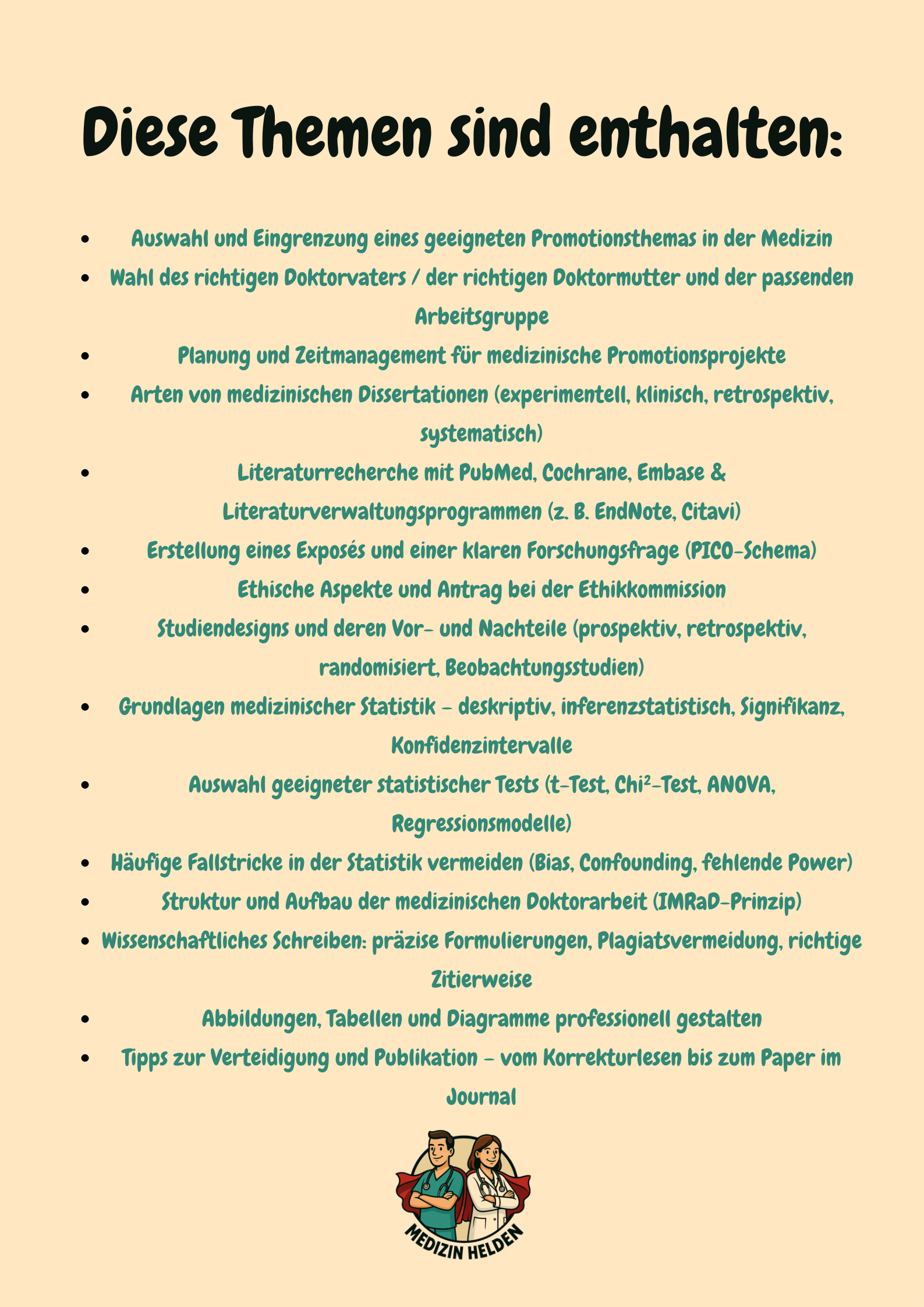 Wie schreibe ich eine Doktorarbeit? (Leitfaden für Medizinstudierende) Großansicht 2