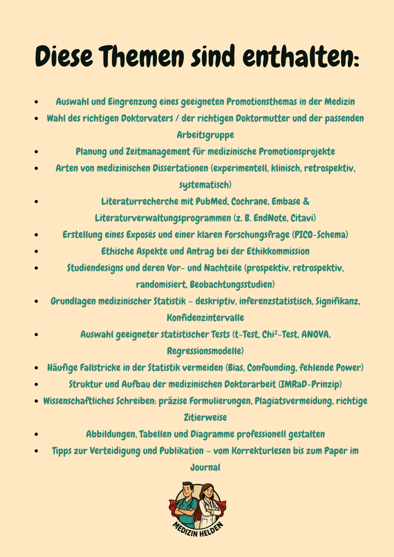Wie schreibe ich eine Doktorarbeit? (Leitfaden für Medizinstudierende) Bild 2