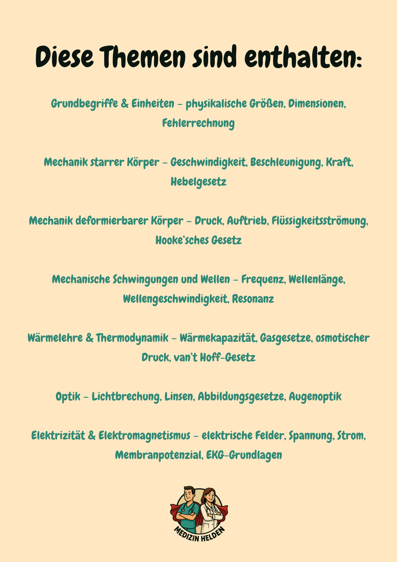 Vorbereitungskurs Biologie, Chemie & Physik - 1. Vorklinisches Semester Bild 6
