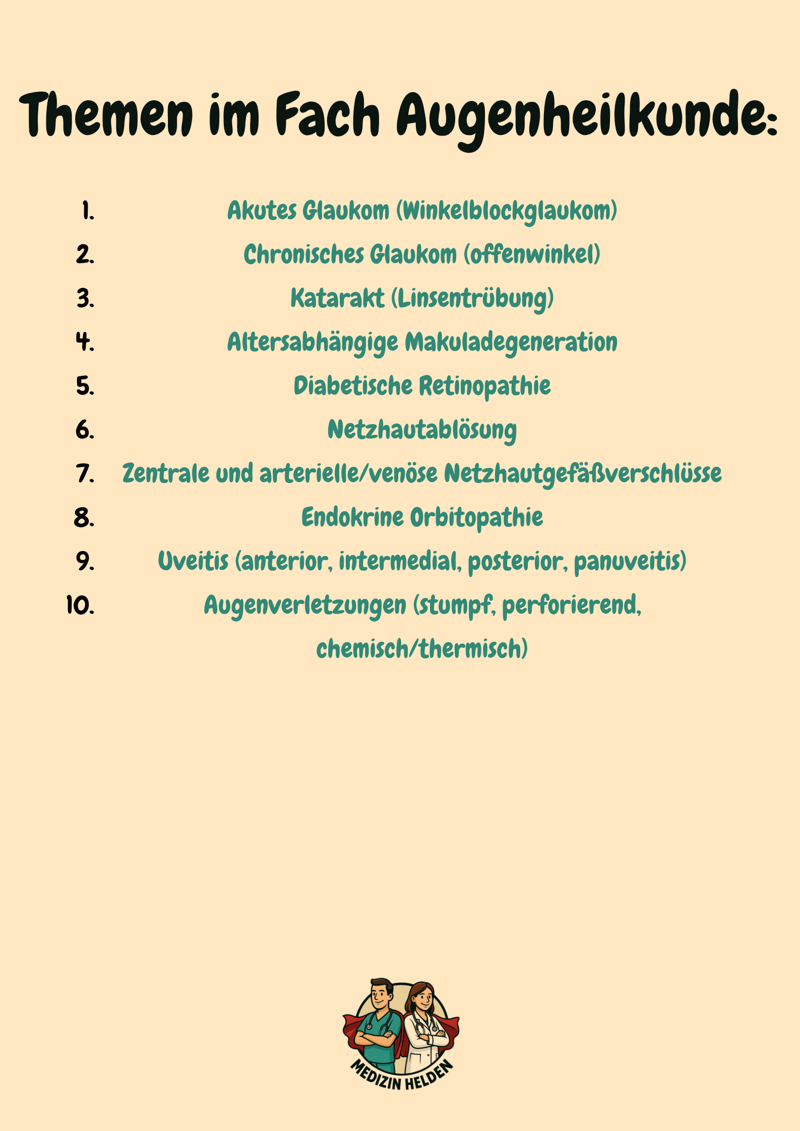Augenheilkunde – Dein kompletter Klinik-Kurs für Studium, Staatsexamen & Praxis