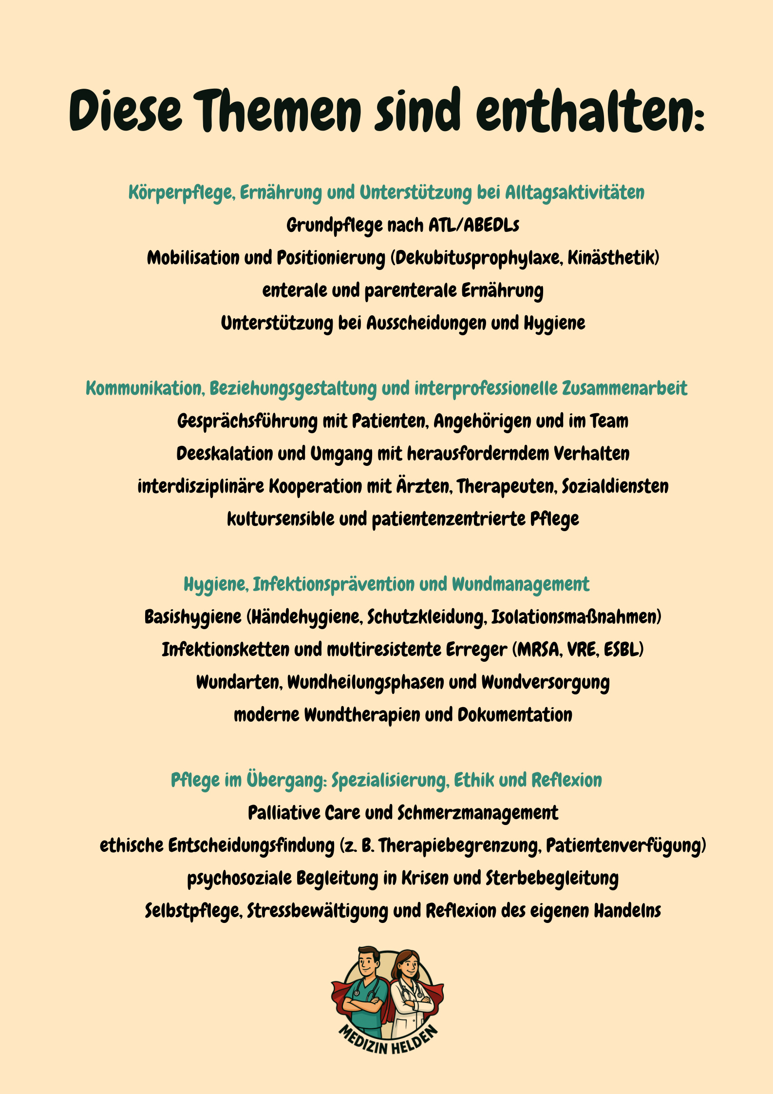 Komplettpaket Pflegeausbildung – Dein Rundum-Paket für Theorie & Praxis