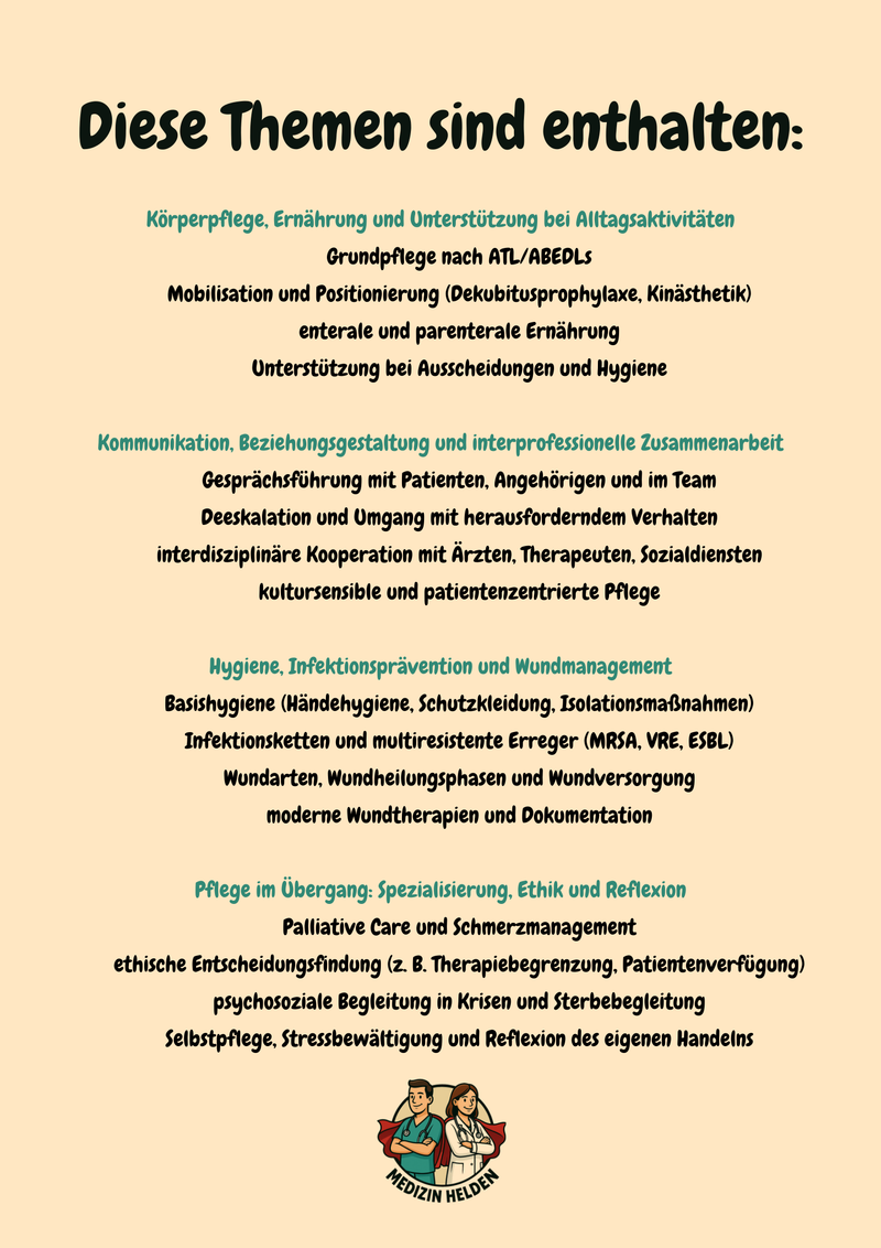 Komplettpaket Pflegeausbildung – Dein Rundum-Paket für Theorie & Praxis – Bild 3