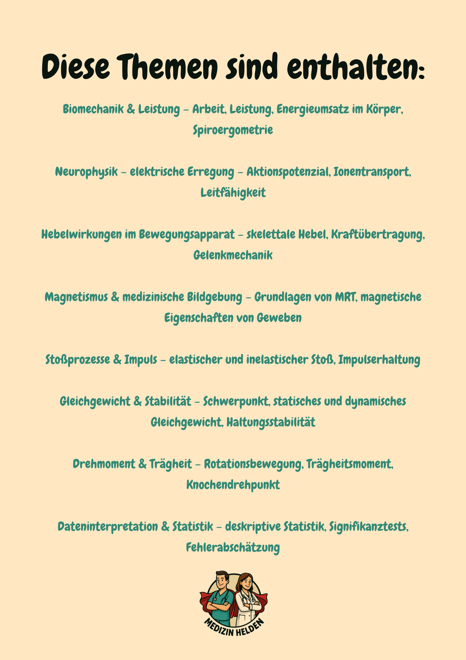 Physik in der Vorklinik - Kliniknah & Verständlich Großansicht 3