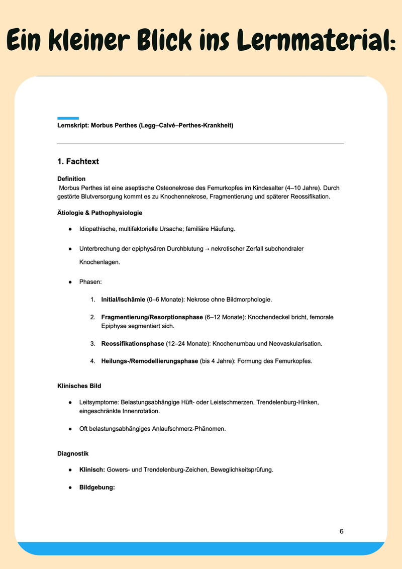 Orthopädie - Klinische Fälle & Lernmaterialien für das Medizinstudium Bild 5