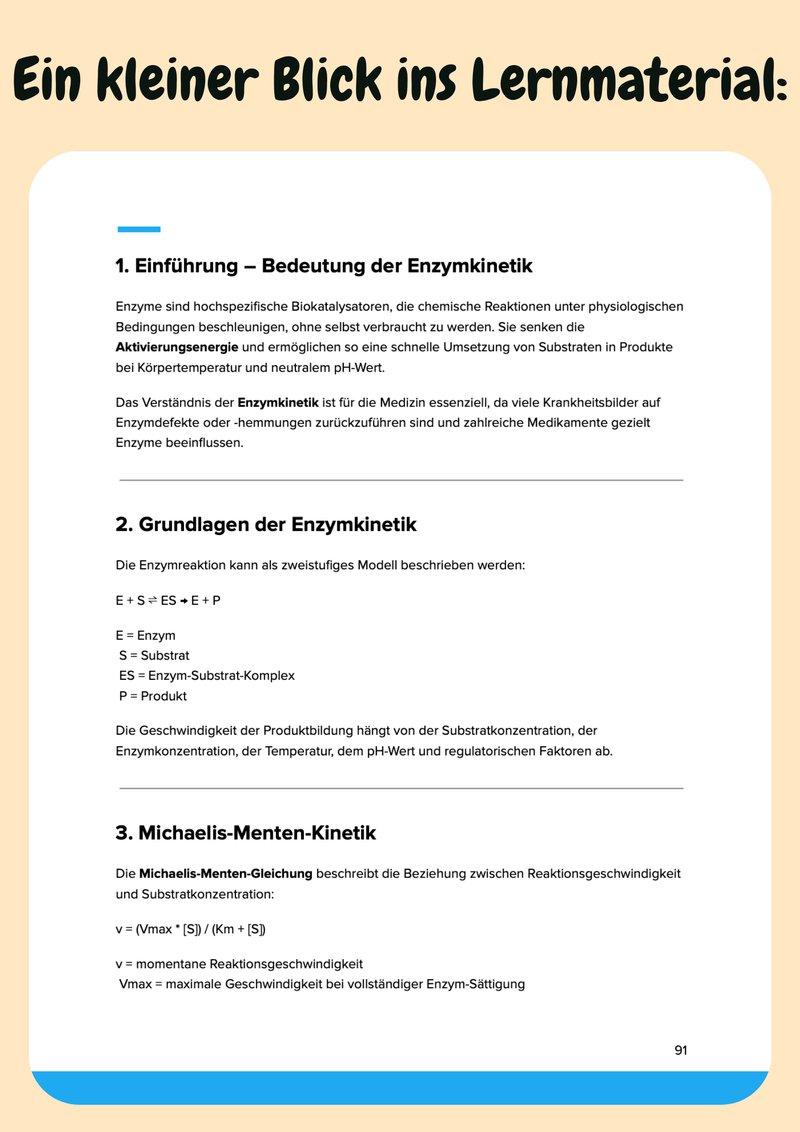 Vorbereitungskurs Biologie, Chemie & Physik - 1. Vorklinisches Semester Bild 10
