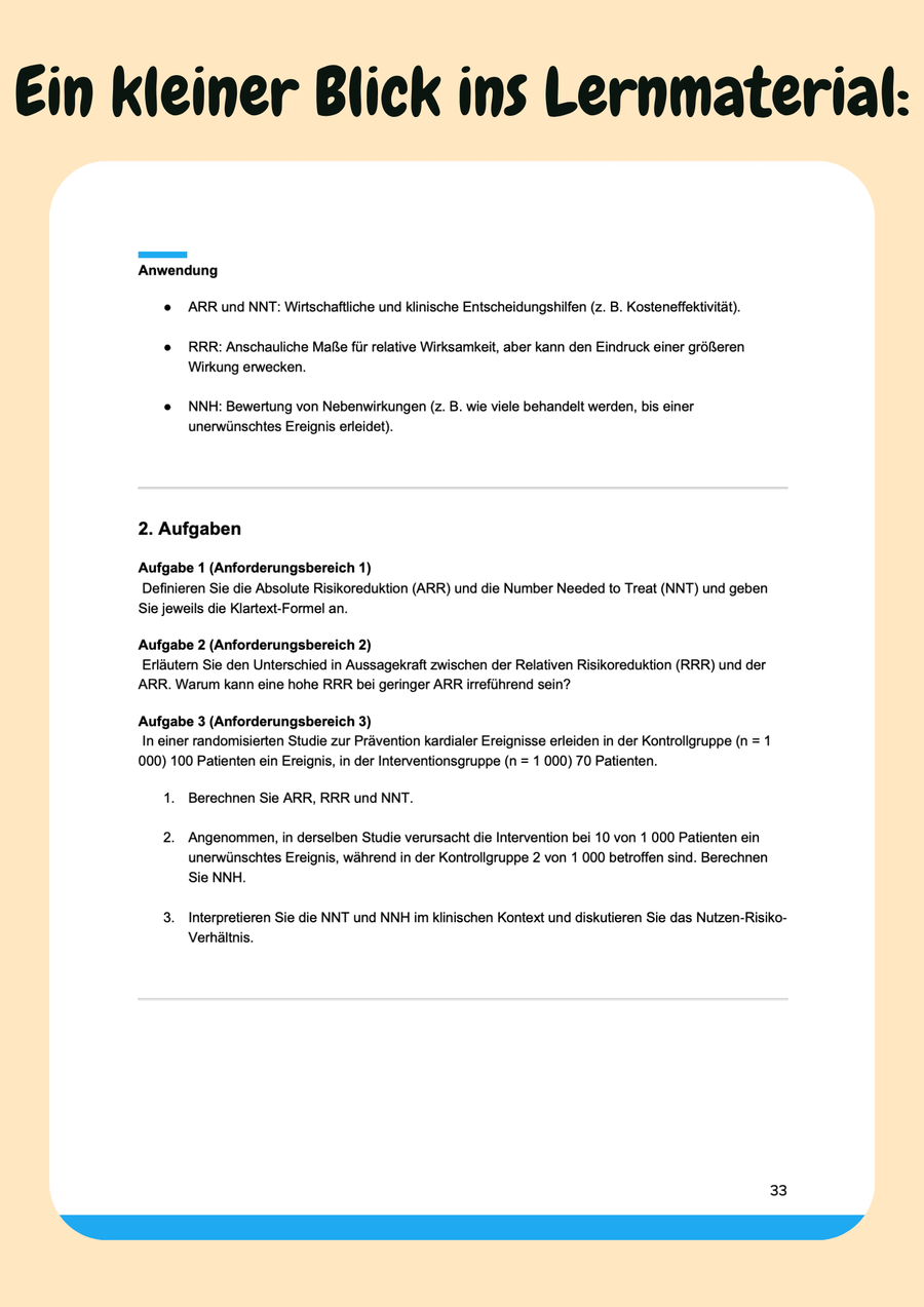 Biometrie & EBM – Dein Schlüssel zu Statistik, Studienverständnis und evidenzbasierter Medizin – Klinik Vorschau 6