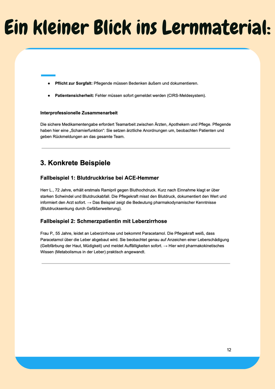 Medikamente, Infusionen und pflegerisches Pharmakologiewissen – Dein verlässlicher Begleiter durch Ausbildung und Klinikalltag – Vorschau 7