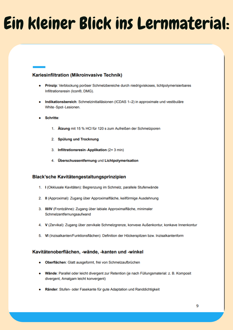 Vorklinik Komplettkurs Zahnmedizin – Sicher durchs Z1 Bild 12