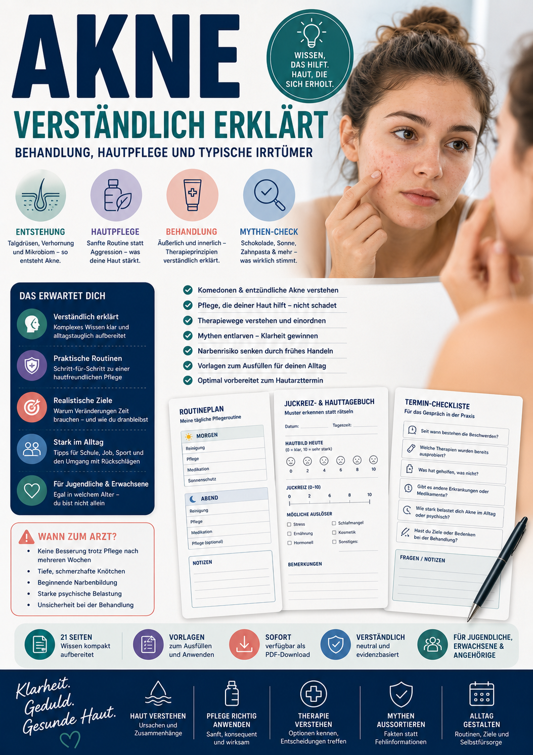 Akne verständlich erklärt – Behandlung, Hautpflege und typische Irrtümer