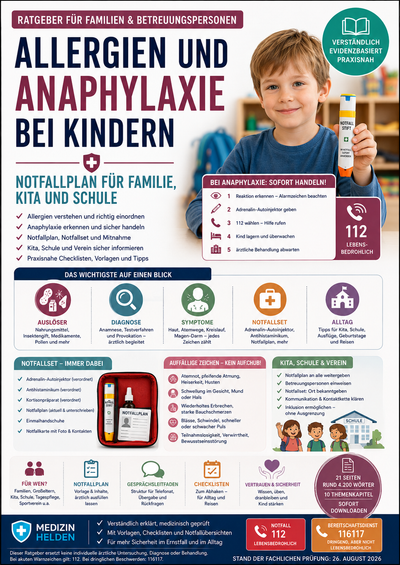Allergien und Anaphylaxie bei Kindern – Notfallplan für Familie, Kita und Schule