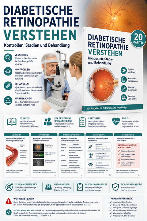 Diabetische Retinopathie verstehen – Kontrollen, Stadien und Behandlung
