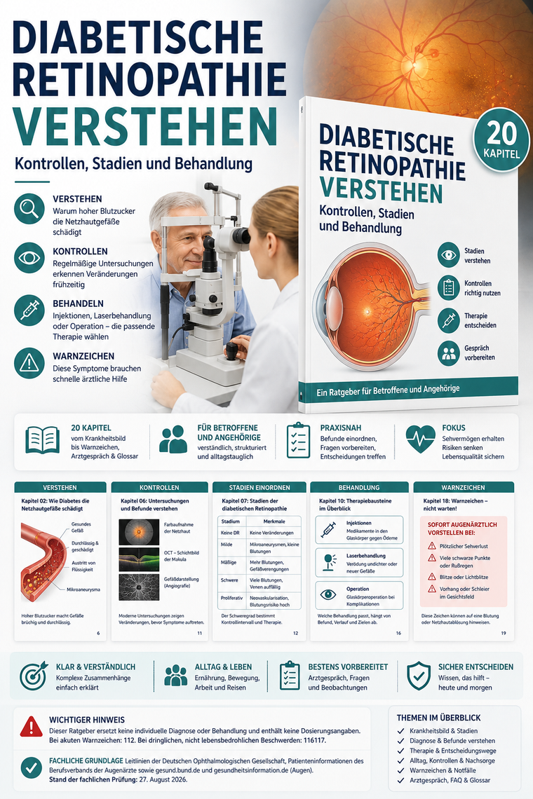 Diabetische Retinopathie verstehen – Kontrollen, Stadien und Behandlung