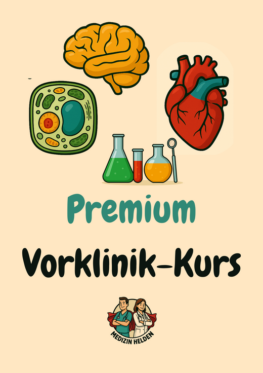 Vorklinik Premium Komplettkurs Medizin – 7 Fächer & Terminologie