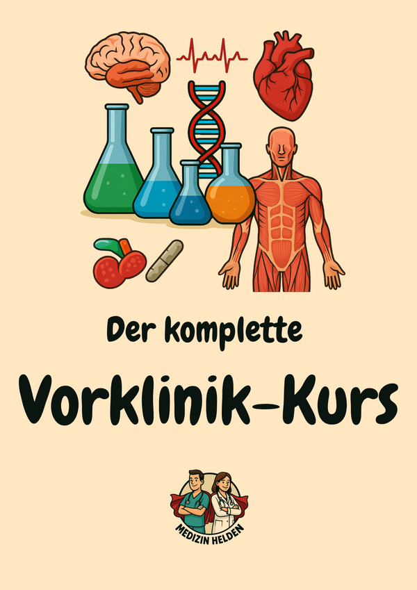 Vorklinik Komplettkurs – Biochemie, Anatomie, Physiologie & Psychologie für das Medizinstudium