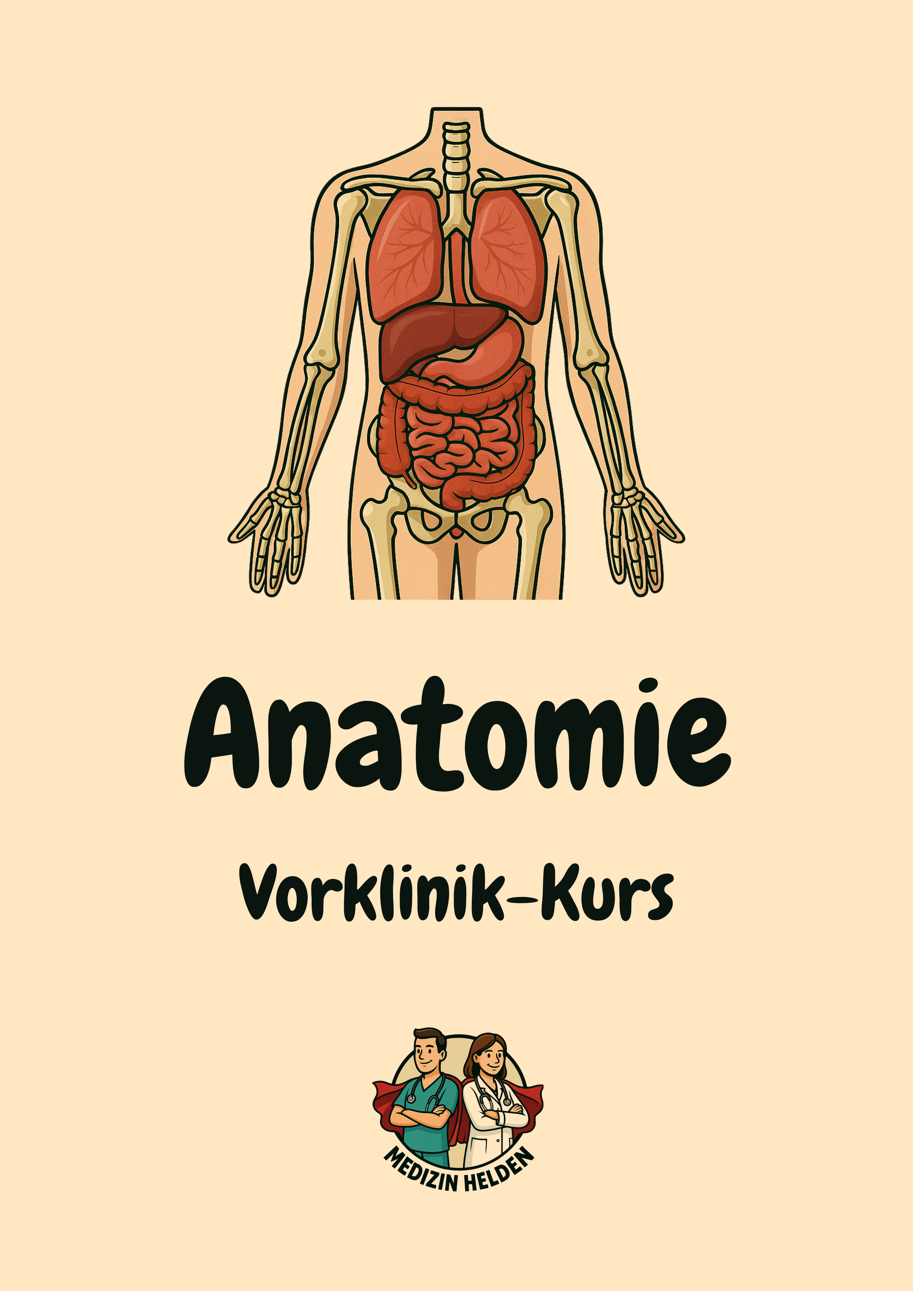 Anatomie Komplettkurs Medizin – Bewegungsapparat, Innere Organe & Neuroanatomie