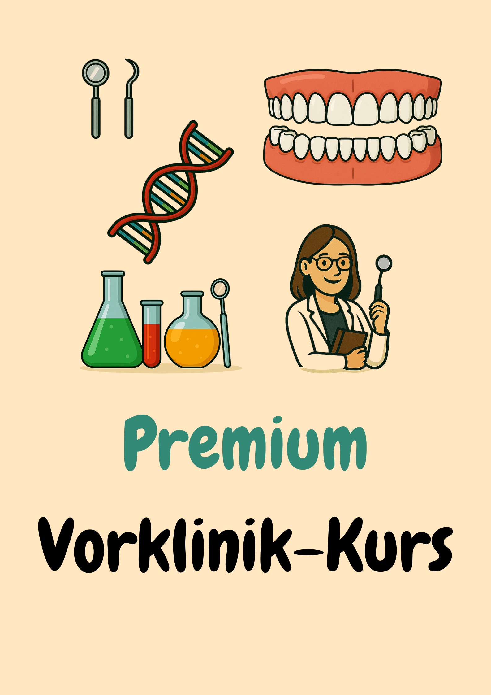 Vorklinik Zahnmedizin Premium – 7 Kurse + Terminologie fürs Z1