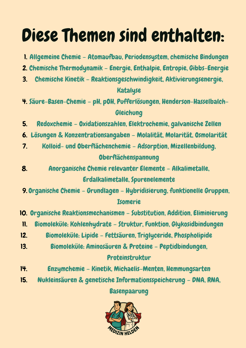 Vorbereitungskurs Biologie, Chemie & Physik - 1. Vorklinisches Semester Bild 4