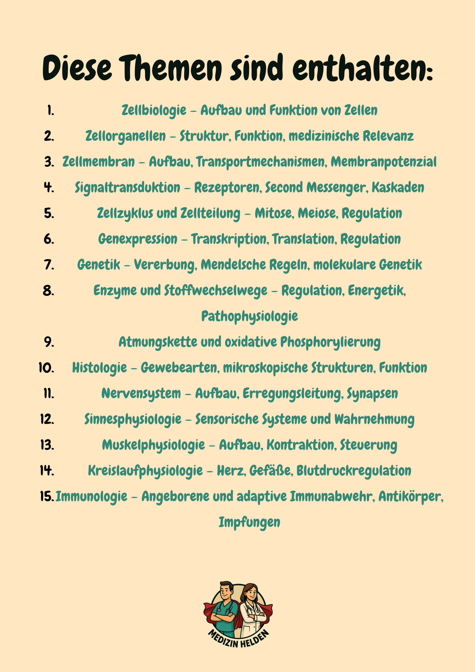 Vorbereitungskurs Biologie, Chemie & Physik - 1. Vorklinisches Semester Großansicht 5