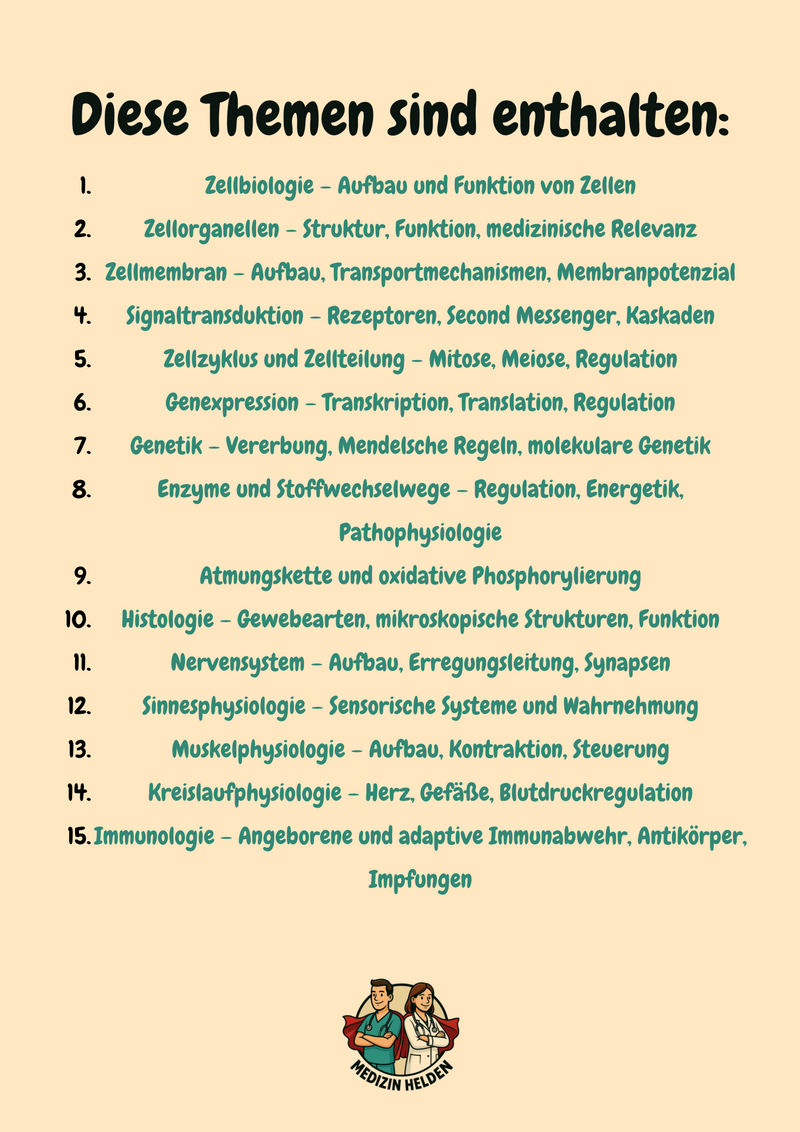 Vorbereitungskurs Biologie, Chemie & Physik - 1. Vorklinisches Semester Bild 5
