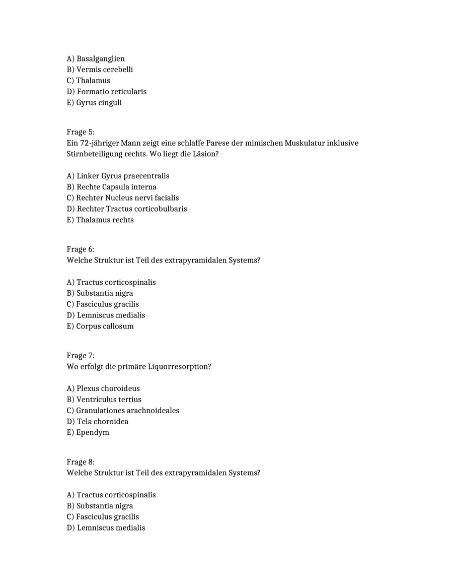 Anatomie sicher bestehen: 250 prüfungsnahe MC-Fragen für das Physikum – Vorschau 3