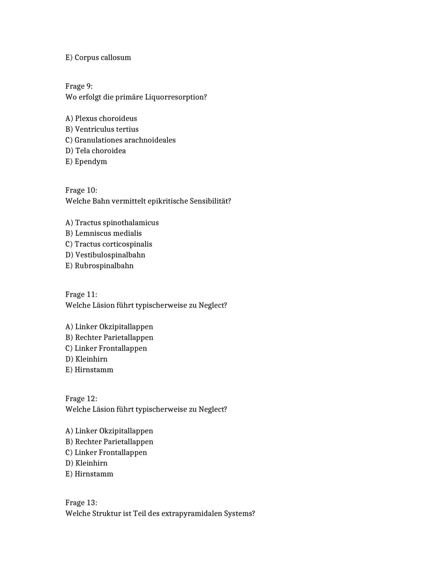 Anatomie sicher bestehen: 250 prüfungsnahe MC-Fragen für das Physikum – Vorschau 4