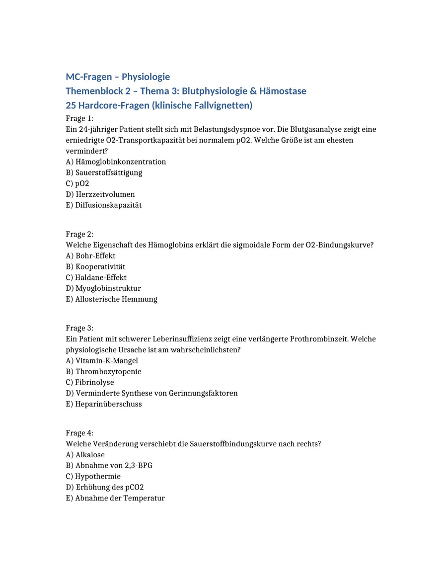 Das komplette Physikum in einer Simulation: 1000 MC-Fragen auf Examensniveau – Vorschau 4