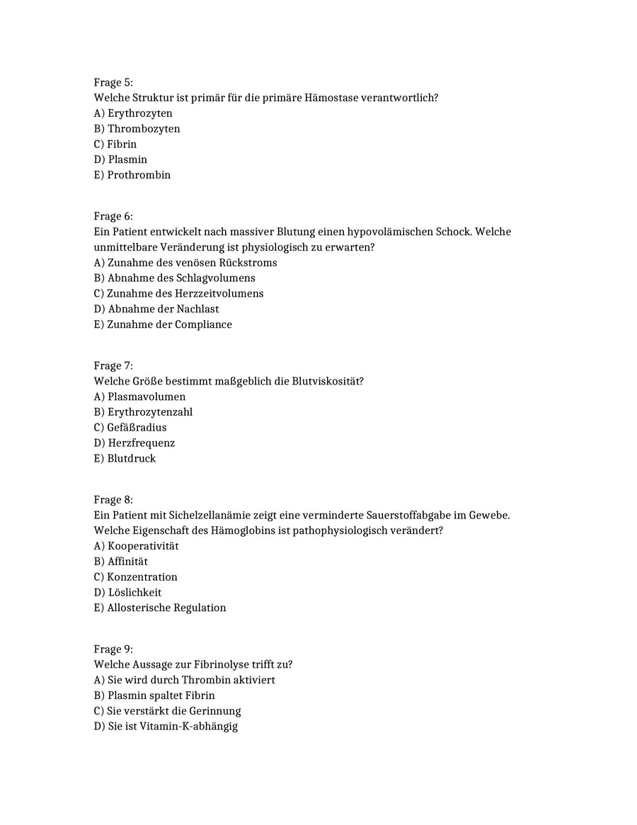 Das komplette Physikum in einer Simulation: 1000 MC-Fragen auf Examensniveau – Vorschau 5