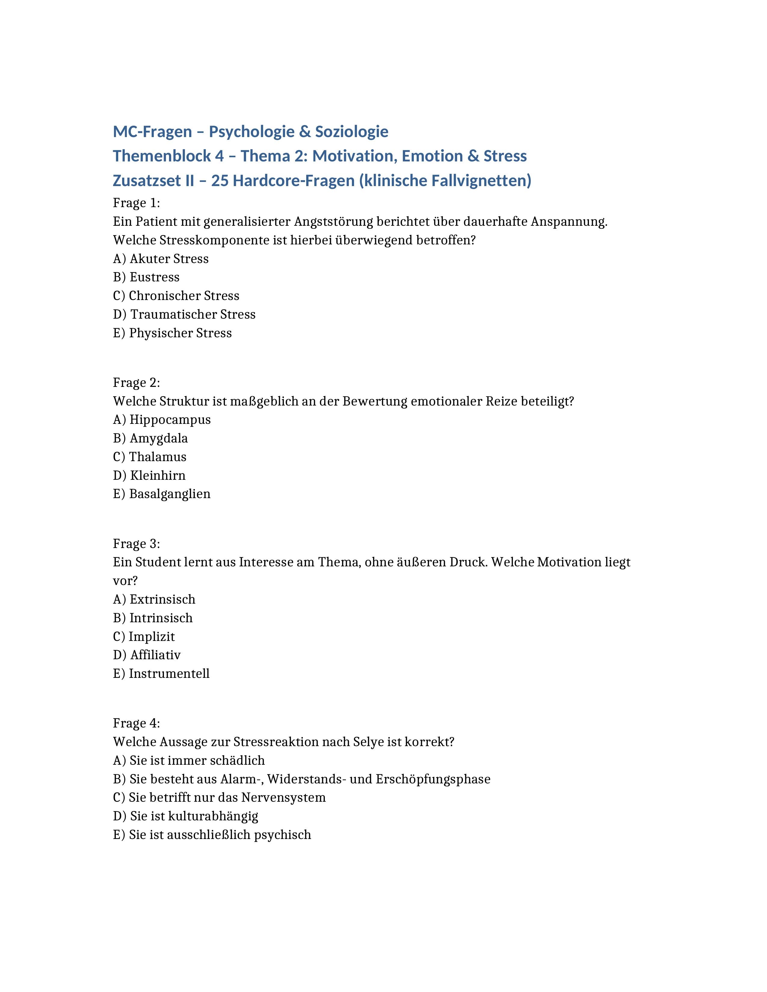 Psychologie & Soziologie sicher bestehen: 250 MC-Fragen zur Prüfungssimulation