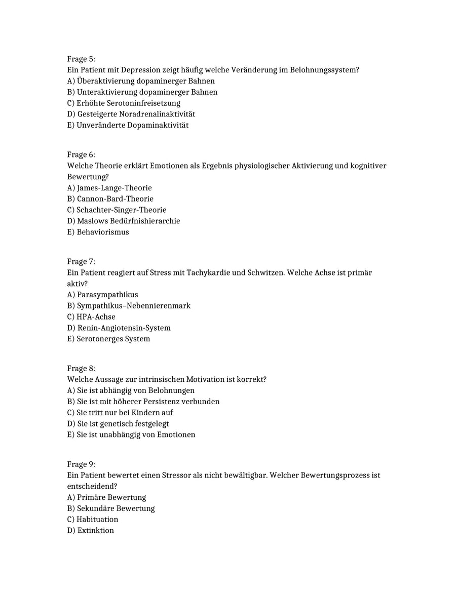 Das komplette Physikum in einer Simulation: 1000 MC-Fragen auf Examensniveau – Vorschau 10
