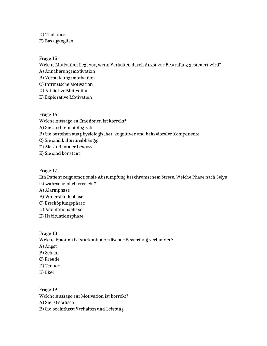 Psychologie & Soziologie sicher bestehen: 250 MC-Fragen zur Prüfungssimulation – Vorschau 5