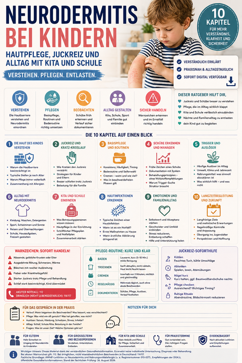 Neurodermitis bei Kindern – Hautpflege, Juckreiz und Alltag mit Kita und Schule
