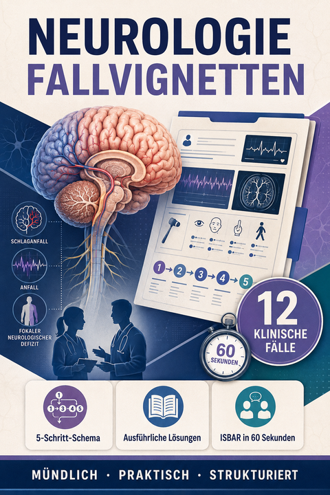 Neurologie-Fallvignetten – 12 klinische Fälle mit Lösungen und ISBAR-Übergabe