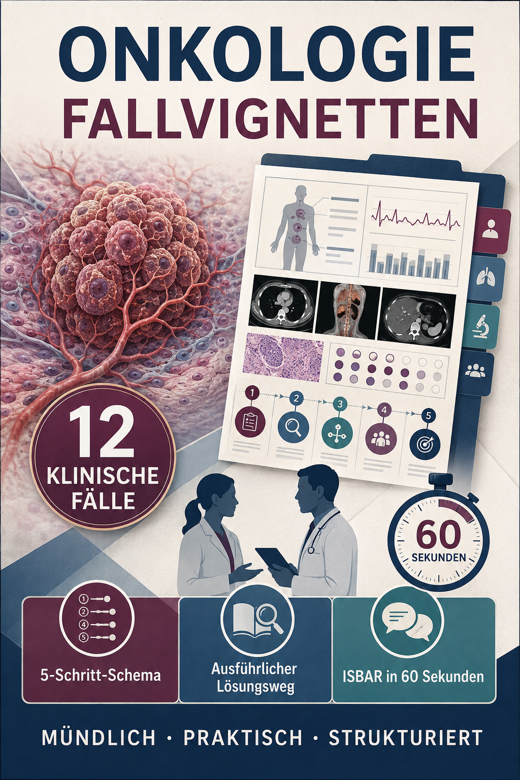 Onkologie-Fallvignetten – 12 klinische Fälle mit Lösungsweg und ISBAR-Übergabe