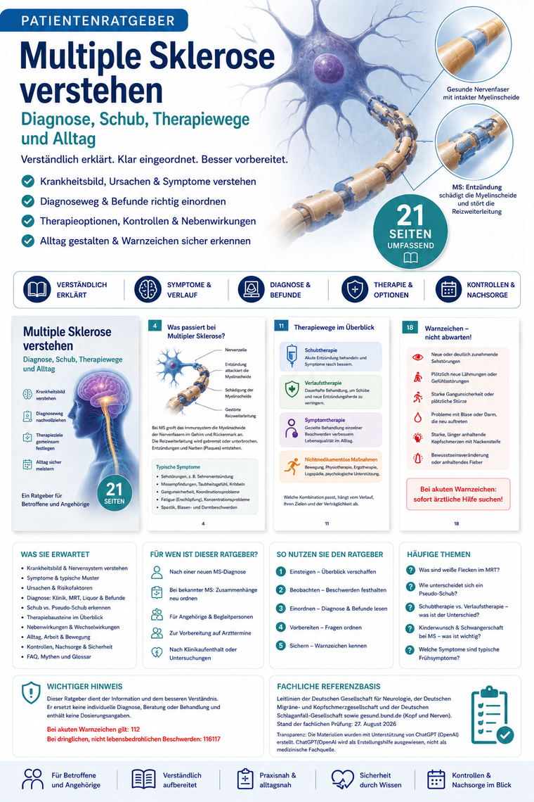 Multiple Sklerose verstehen – Diagnose, Schub, Therapiewege und Alltag