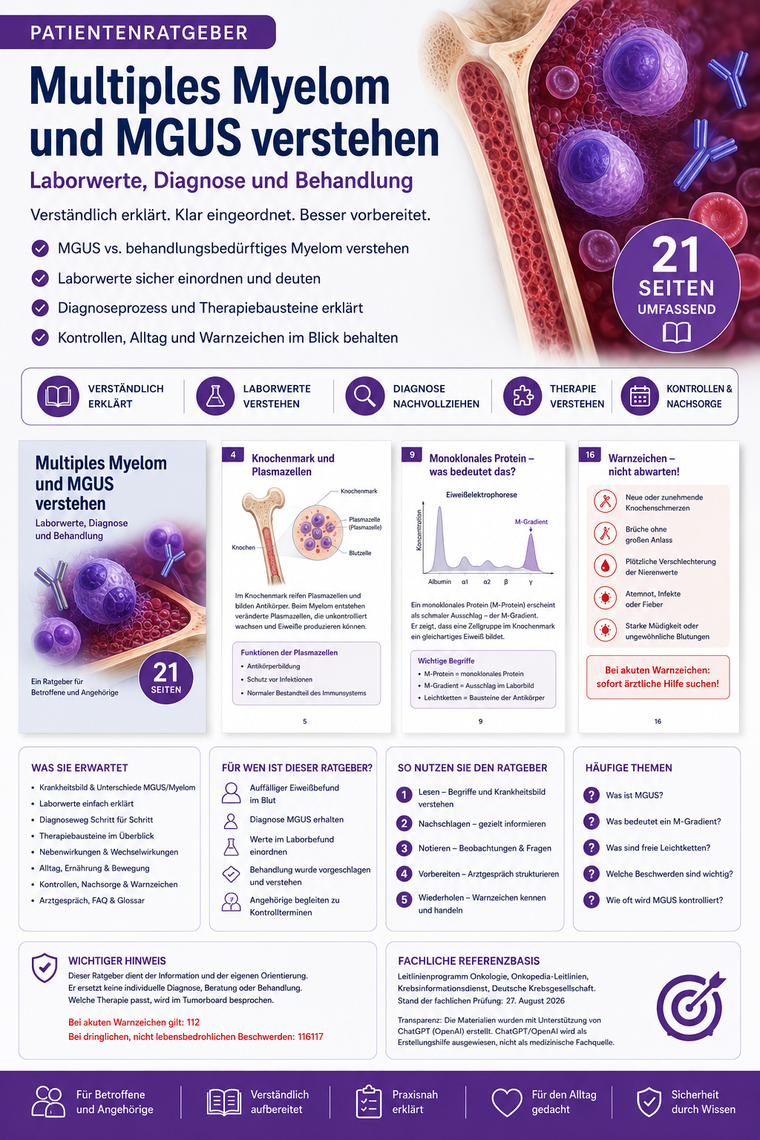 Multiples Myelom und MGUS verstehen – Laborwerte, Diagnose und Behandlung