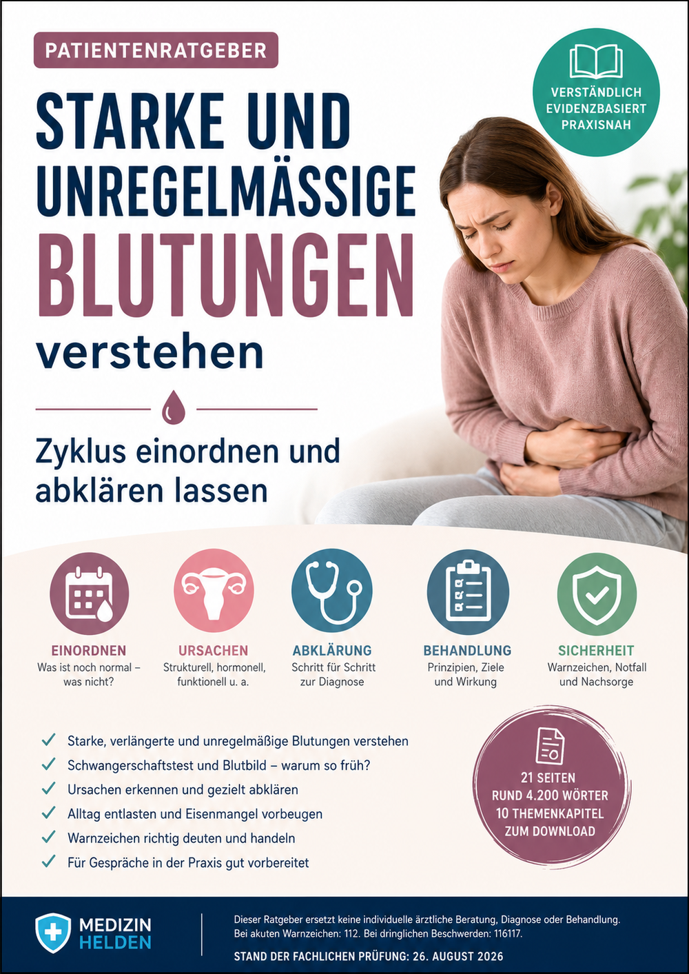 Starke und unregelmäßige Blutungen verstehen – Zyklus einordnen und abklären lassen