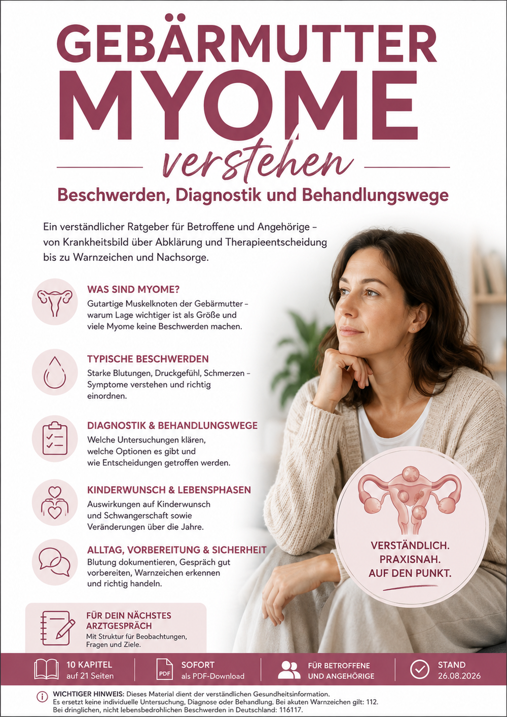 Gebärmuttermyome verstehen – Beschwerden, Diagnostik und Behandlungswege
