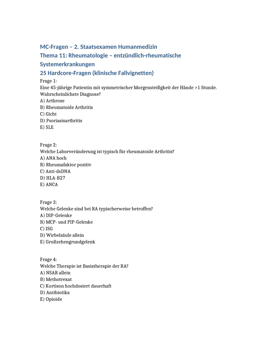 Das komplette 2. Staatsexamen in einer Simulation: 1000 MC-Fragen auf Examensniveau – Vorschau 2
