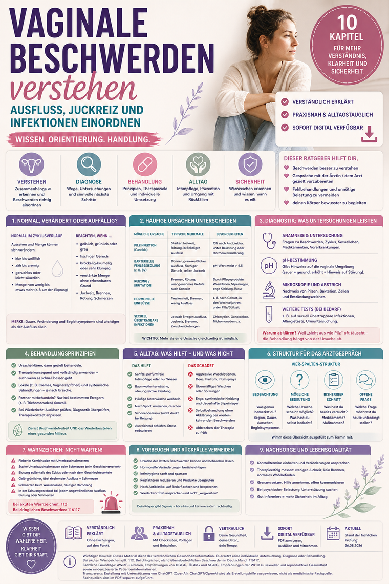 Vaginale Beschwerden verstehen – Ausfluss, Juckreiz und Infektionen einordnen